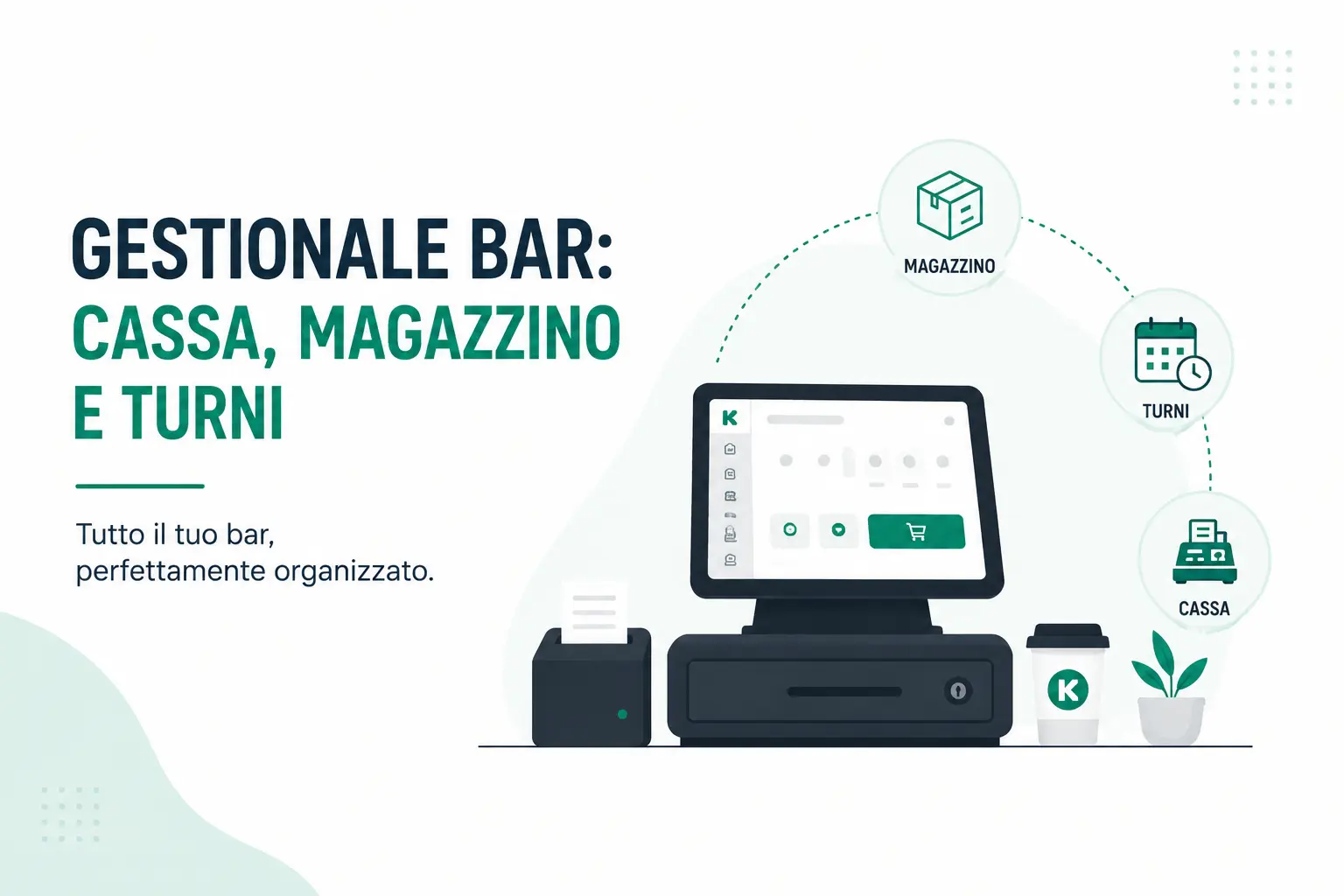 gestionale bar per cassa, magazzino e turni