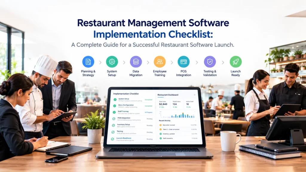 Restaurant Management Software Implementation Checklist